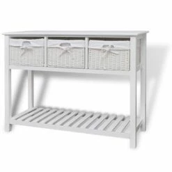 VidaXL Buffet de rangement Blanc