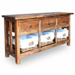 VidaXL Buffet Bois de récupération massif 100 x 30 x 50 cm