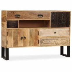 VidaXL Buffet Bois massif de manguier 115 x 30 x 80 cm