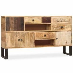 VidaXL Buffet Bois de manguier solide 140x30x80 cm