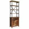 VidaXL Buffet avec étagères Bois de récupération massif 65x30x180 cm