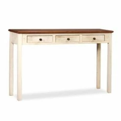 VidaXL Table console Bois de manguier Sesham massif 120x30x76 cm
