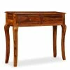 VidaXL Table console Bois massif de Sesham 90 x 32 x 76 cm