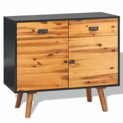 VidaXL Buffet Bois d'acacia massif 90 x 33,5 x 83 cm