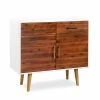 VidaXL Buffet Bois d'acacia massif 90 x 33,5 x 83 cm