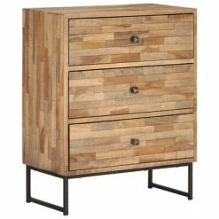 VidaXL Buffet Bois de teck recyclé 60 x 30 x 75 cm