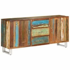 VidaXL Buffet Bois de récupération solide 160 x 40 x 76 cm