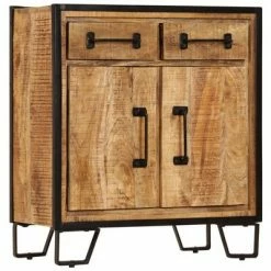 VidaXL Buffet 65 x 30 x 70 cm Bois de manguier massif