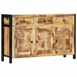 VidaXL Buffet 120x35x76 cm Bois de manguier massif