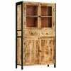 VidaXL Buffet 100 x 40 x 175 cm Bois de manguier massif