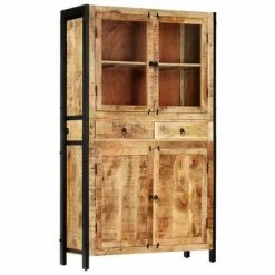 VidaXL Buffet 100 x 40 x 175 cm Bois de manguier massif