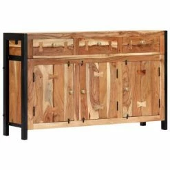 VidaXL Buffet 120x35x75 cm Bois d'acacia solide