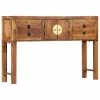 VidaXL Table console 120 x 30 x 80 cm Bois d'acacia massif