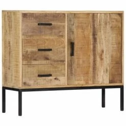 VidaXL Buffet 88 x 30 x 71 cm Bois de manguier massif
