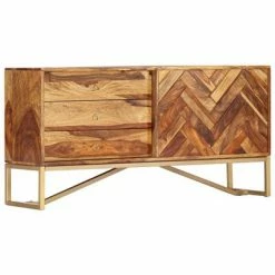 VidaXL Buffet 118 x 30 x 60 cm Bois massif de Sesham