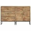 VidaXL Ensemble de buffet 2 pcs Bois de teck recyclé