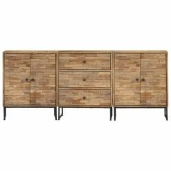 VidaXL Ensemble de buffets 3 pcs Bois de teck recyclé