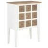 VidaXL Buffet Blanc 54 x 30 x 80 cm Bois massif