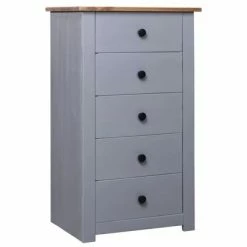VidaXL Buffet Gris 46x40x89 cm Pin Gamme Panama