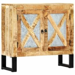 VidaXL Buffet 80 x 30 x 76 cm Bois de manguier massif