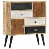 VidaXL Buffet 70 x 30 x 78 cm Bois de manguier massif