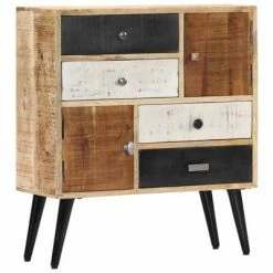 VidaXL Buffet 70 x 30 x 78 cm Bois de manguier massif