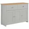 VidaXL Buffet Gris 112 x 35 x 81 cm