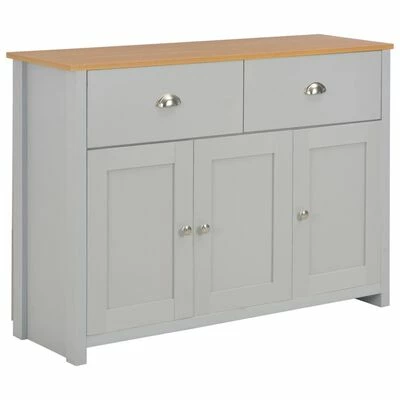VidaXL Buffet Gris 112 x 35 x 81 cm 1 VidaXL Buffet Gris 112 x 35 x 81 cm
