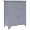 VidaXL Armoire latérale Gris 60x30x75 cm Bois de Paulownia