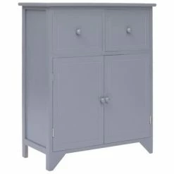 VidaXL Armoire latérale Gris 60x30x75 cm Bois de Paulownia