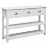 VidaXL Buffet Blanc 115 x 30 x 76 cm Bois