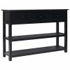 VidaXL Buffet Noir 115 x 30 x 76 cm Bois