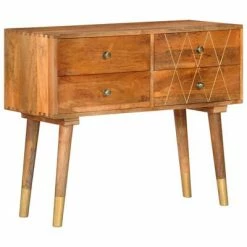 VidaXL Buffet 85x40x70 cm Bois de manguier solide