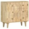 VidaXL Commode 75 x 35 x 75 cm Bois de manguier massif