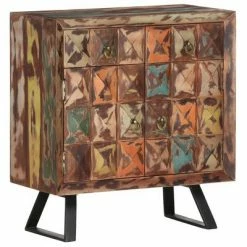 VidaXL Armoire latérale 70x35x75 cm Bois de récupération solide