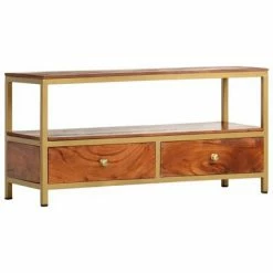 VidaXL Buffet 90x30x45 cm Bois d'acacia massif