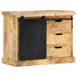 VidaXL Buffet 80x30x60 cm Bois de manguier solide