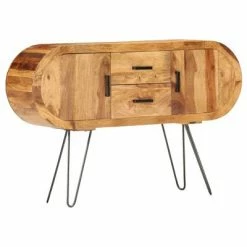 VidaXL Buffet 118x28x75 cm Bois solide