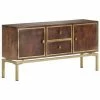 VidaXL Buffet 120x29x60 cm Bois de manguier massif