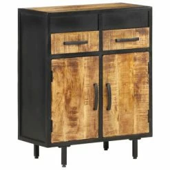 VidaXL Buffet 60x30x75 cm Bois de manguier brut