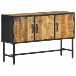 VidaXL Buffet 110x30x70 cm Bois de manguier brut