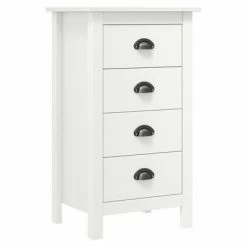 VidaXL Buffet Hill Range Blanc 46x35x80 cm Bois de pin solide