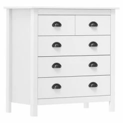 VidaXL Buffet Hill Range Blanc 79x40x80 cm Bois de pin solide