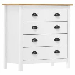 VidaXL Buffet Hill Range Blanc 79x40x80 cm Bois de pin solide