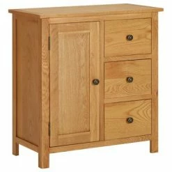 VidaXL Armoire 70x35x75 cm Bois de chêne massif