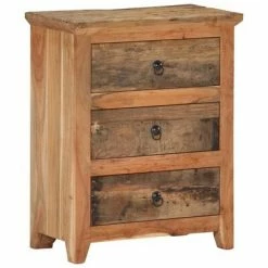 VidaXL Buffet 60x33x75 cm Bois d'acacia solide et bois de récupération