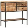 VidaXL Buffet 85x30x80 cm Bois de manguier brut