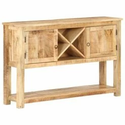 VidaXL Buffet 120x30x76 cm Bois de manguier brut