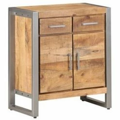 VidaXL Buffet 60x35x72 cm Bois de manguier brut