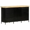 VidaXL Buffet 140x38x76 cm Bois de manguier brut